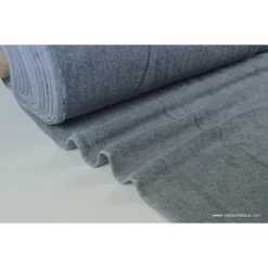 Tissu Eponge Balneo 100% coton gris anthracite - OEKO TEX