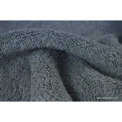 Tissu Eponge Balneo 100% coton gris anthracite - OEKO TEX