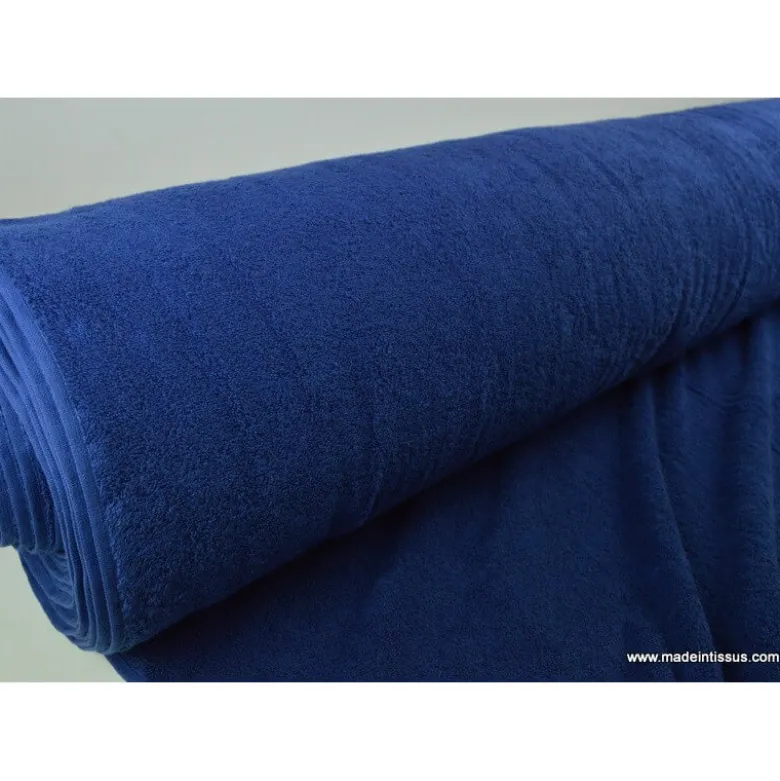 Tissu Eponge Balneo 100%coton marine - OEKO TEX