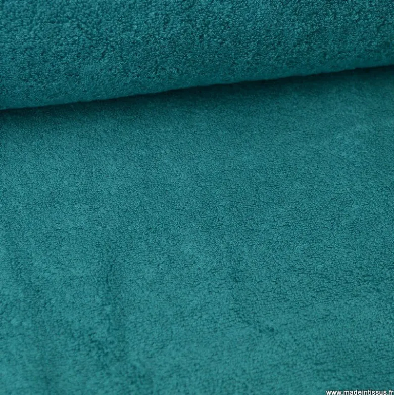 Tissu Eponge Balneo 100% coton Paon - OEKO TEX