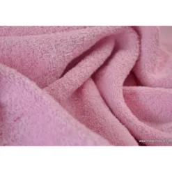 Tissu Eponge Balneo 100% coton rose- OEKO TEX