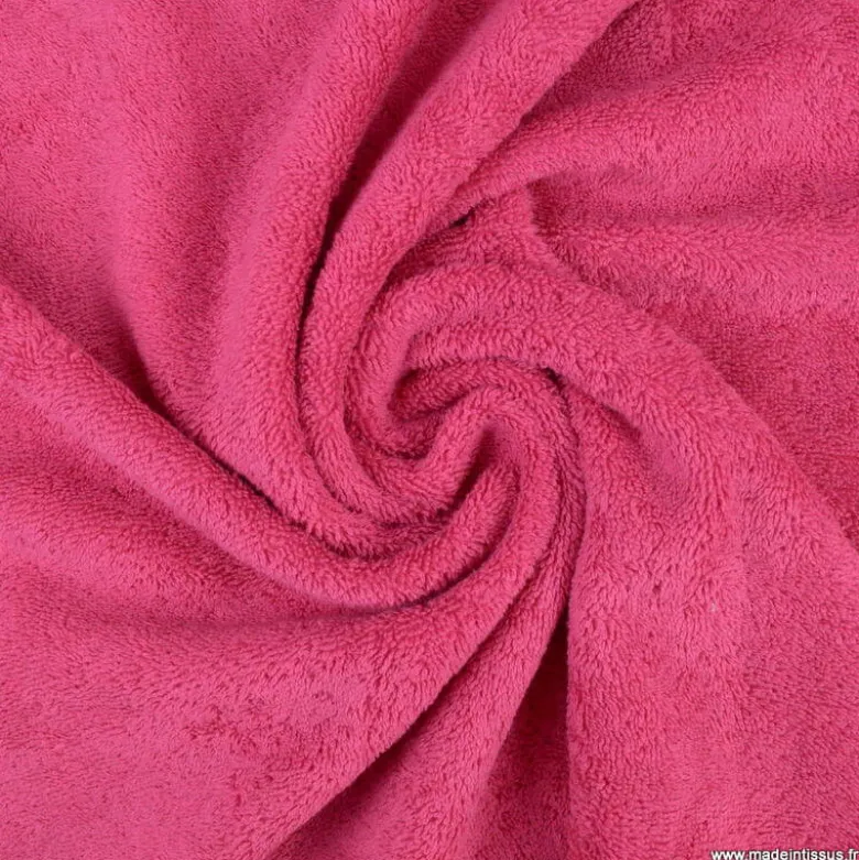 Tissu Eponge framboise - 100% coton - OEKO TEX