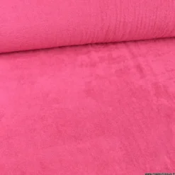 Tissu Eponge framboise - 100% coton - OEKO TEX