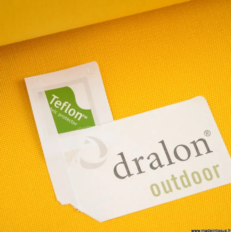 Tissu extérieur grande largeur DRALON jaune
