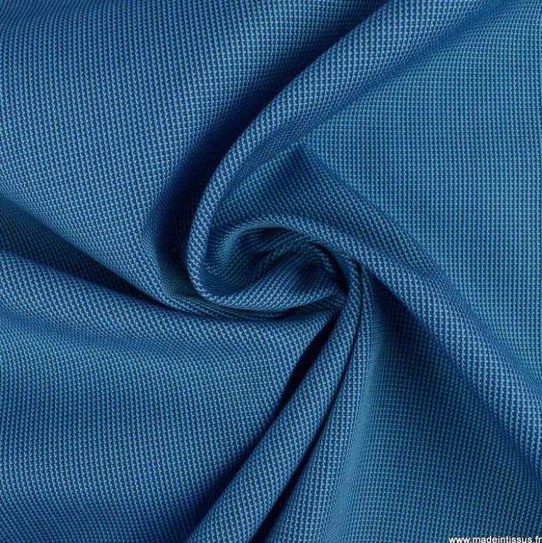 Tissu extérieur polypro fantaisie Bleu marine et bleu