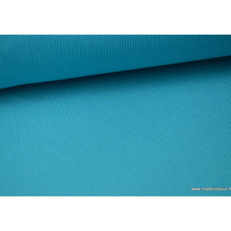 Tissu extérieur polypro fantaisie turquoise