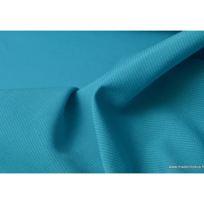 Tissu extérieur polypro fantaisie turquoise