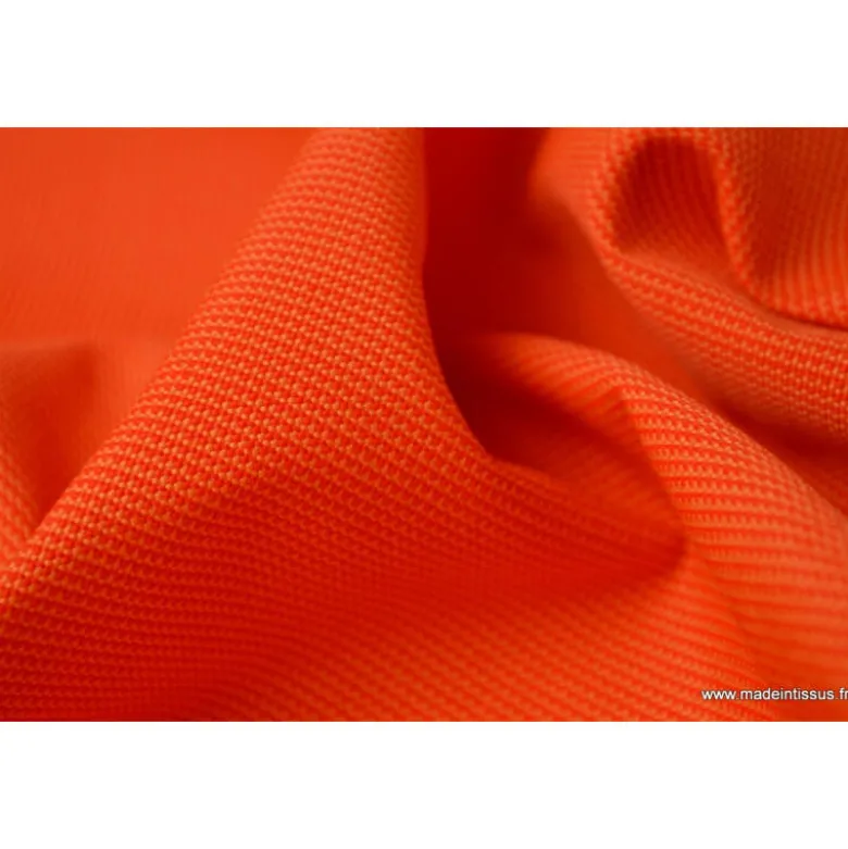Tissu extérieur polypro fantaisie orange