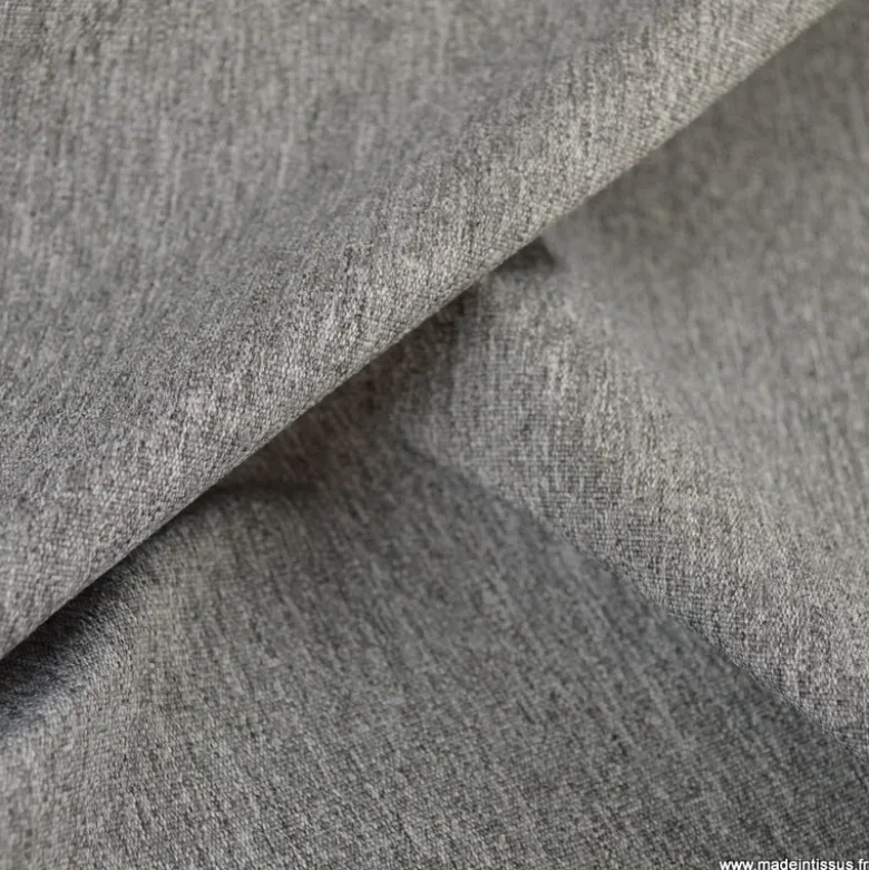 Tissu extérieur polypro gris chiné Mehnir