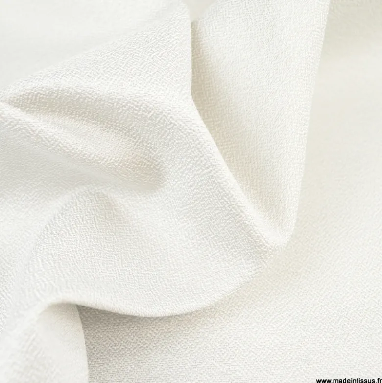 Tissu extérieur polypro gris calcaire texturé