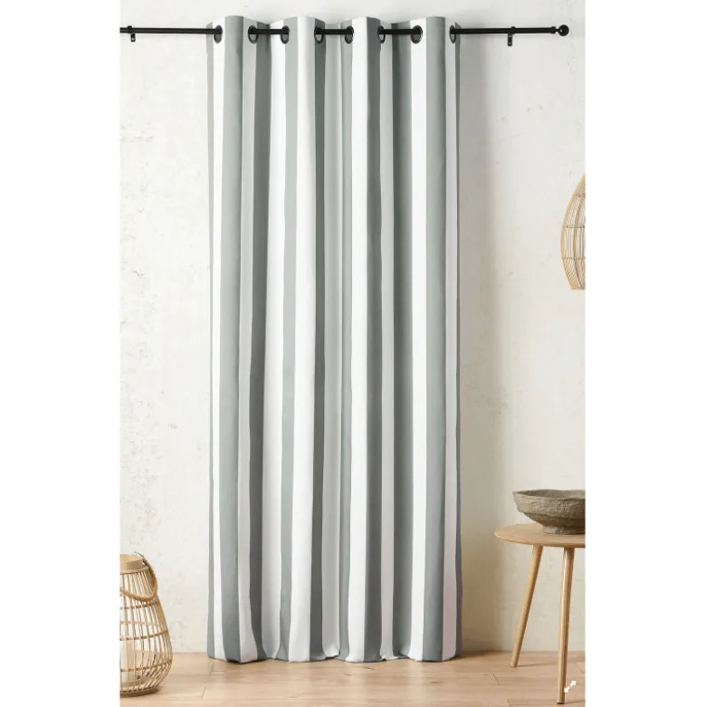 Tissu extérieur rayé Ponant – Déperlant & résistant UV - Grande largeur