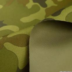 Tissu extérieur étanche Camouflage kaki enduit PVC