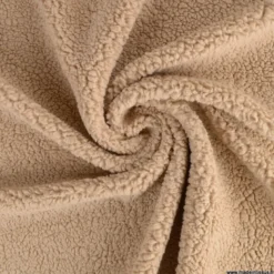 Tissu Fausse Fourrure maille SHERPA OURSON, exclusivité made in tissus - OEKO TEX
