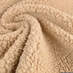 Tissu Fausse Fourrure maille SHERPA OURSON, exclusivité made in tissus - OEKO TEX