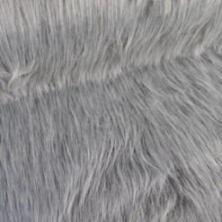 Tissu fausse fourrure à poils longs - Grise
