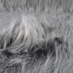 Tissu fausse fourrure à poils longs - Grise