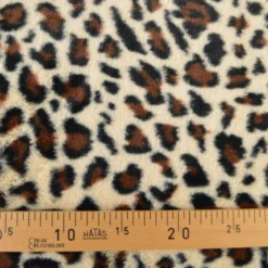 Tissu fausse fourrure rabbit - Léopard sable