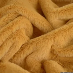 Tissu fausse fourrure rabbit Camel - Corto