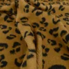 Tissu Fausse Fourrure Sherpa Feligrou à motif léopard fond Camel - OEKO TEX