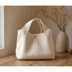 Tissu feutrine petite laize 90 cm - Blanc cassé