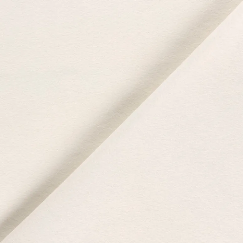 Tissu feutrine petite laize 90 cm - Blanc cassé