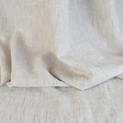 Tissu fluide polyester aspect Lin - Beige