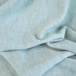 Tissu fluide polyester aspect Lin - vert olive