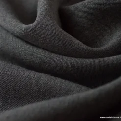 Tissu gabardine bi stretch - Gris anthracite