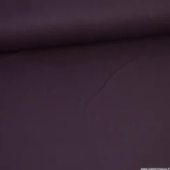 Tissu gabardine bi stretch - Prune