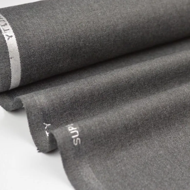 Tissu gabardine costume et confection gris - OEKO TEX