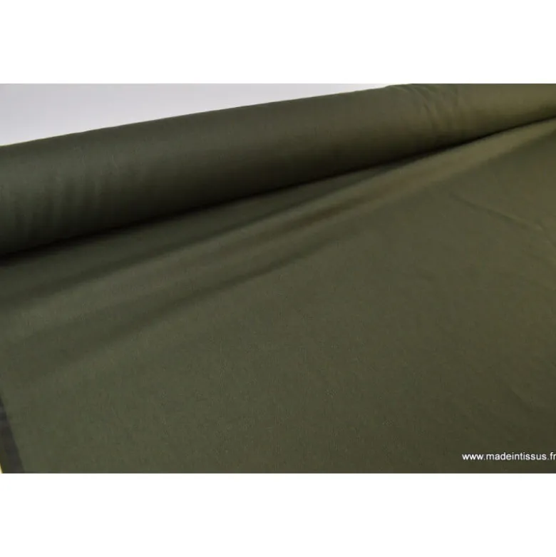 Tissu gabardine costume et confection kaki - OEKO TEX