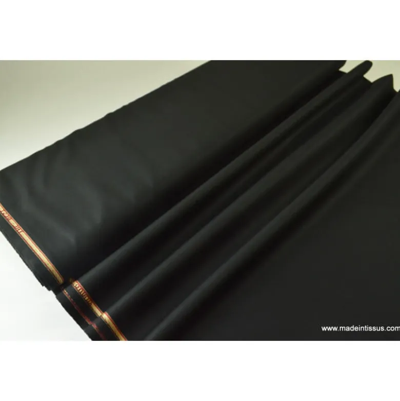 Tissu gabardine costume et confection noir