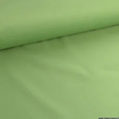 Tissu gabardine de coton coloris vert Ortie - OEKO TEX