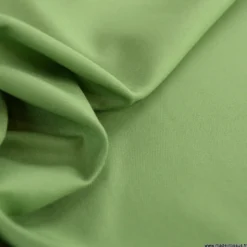 Tissu gabardine de coton coloris vert Ortie - OEKO TEX
