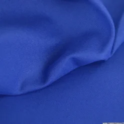 Tissu gabardine de coton coloris bleu Cobalt- OEKO TEX