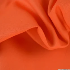 Tissu gabardine de coton coloris Orange Tangerine - OEKO TEX