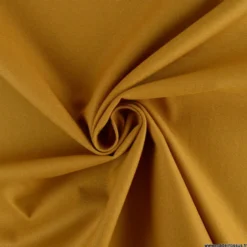 Tissu gabardine de coton coloris Curry - OEKO TEX