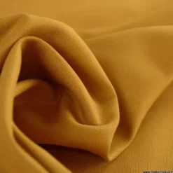 Tissu gabardine de coton coloris Curry - OEKO TEX