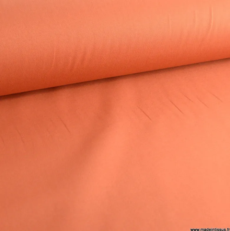 Tissu gabardine de coton coloris Fauve - OEKO TEX