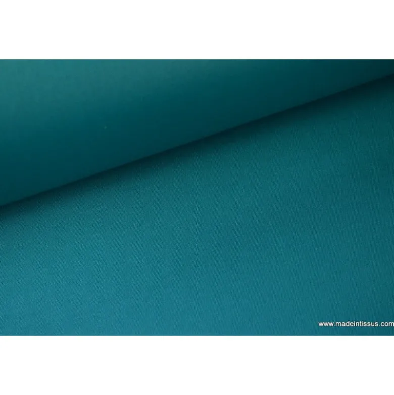 Tissu Gabardine enduite imperméable émeraude