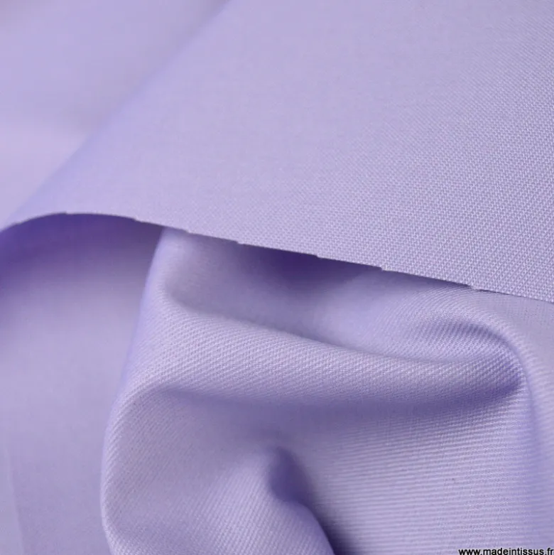 Tissu Gabardine enduite étanche imperméable Parme