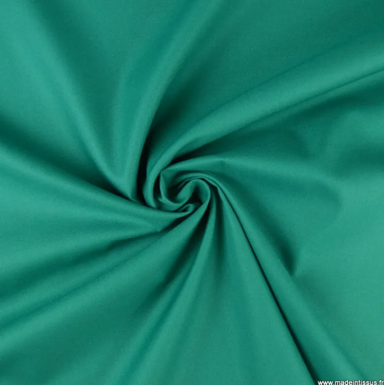 Tissu Gabardine enduite étanche vert prairie