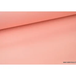 Tissu gabardine enduite étanche rose poudré