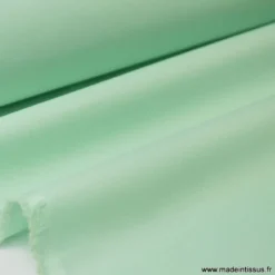 Tissu Gabardine enduite étanche menthe.