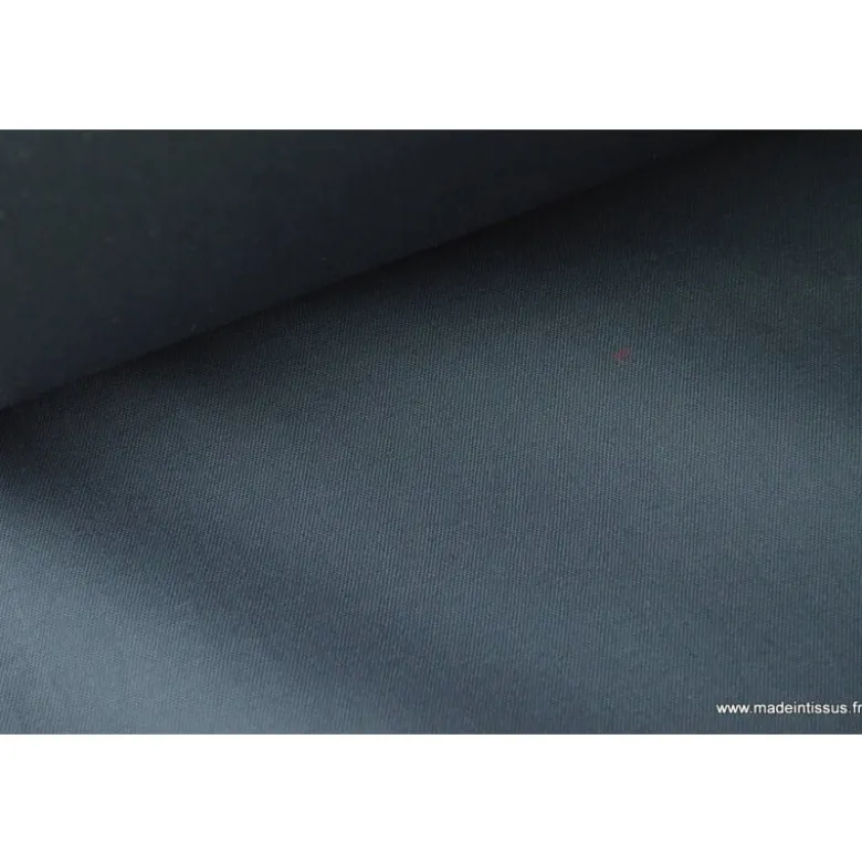 Tissu Gabardine enduite étanche anthracite.
