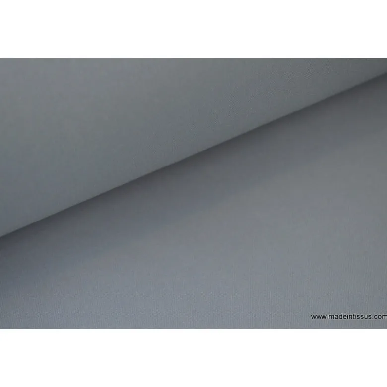 Tissu Gabardine enduite étanche grise -