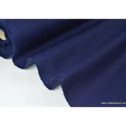 Tissu Gabardine enduite étanche marine
