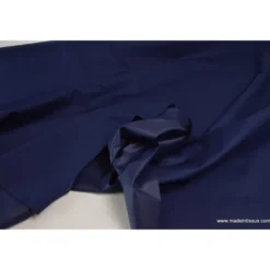 Tissu Gabardine enduite étanche marine