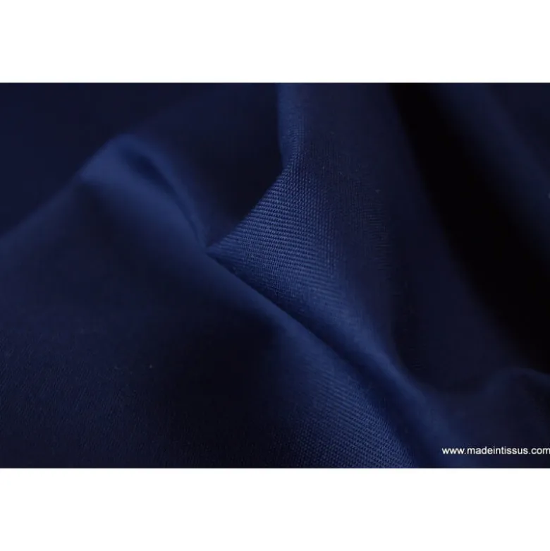 Tissu Gabardine enduite étanche marine