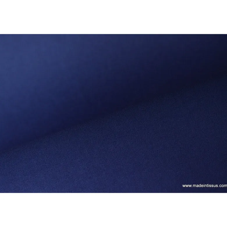 Tissu Gabardine enduite étanche marine